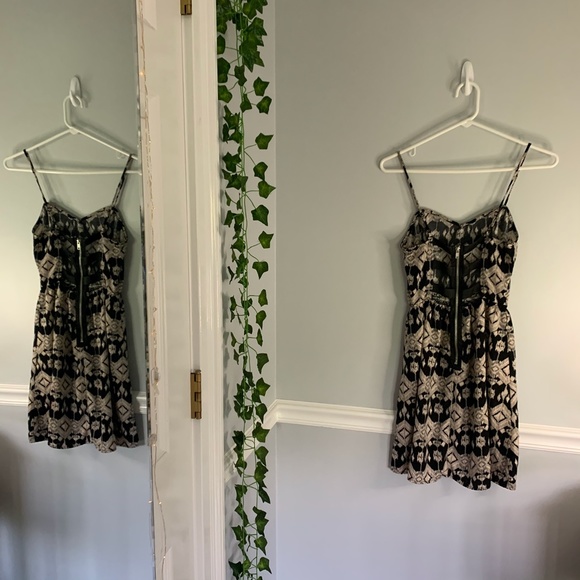 Charlotte Russe - Black/Tan dress, Small - Picture 2 of 2